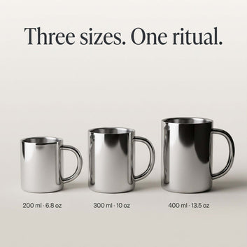 Double-Layer Glossy Stainless Steel Cups