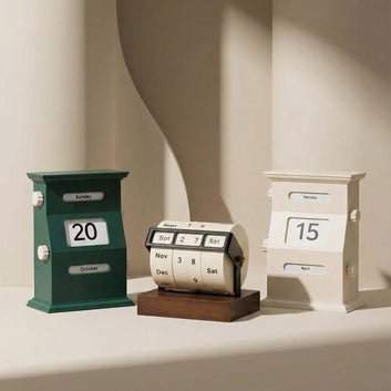 Vintage Perpetual Desk Calendar