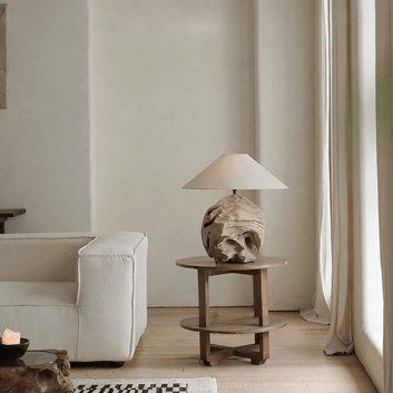 Carved Table Lamp